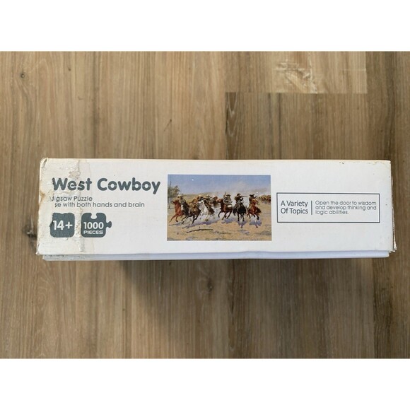 West Cowboy Jigsaw Puzzle 1000 Pieces Gull Qihan Toys  - Barn Find - Picture 5 of 8